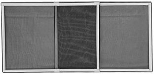 GOODVIEW Expanded Window Screen H:19.7”(50cm) by L: 27.56”-52.6" (70-133.5cm) or Convert H:27.56"(70cm) by L: 19.7"-36.22"(50-92cm)2 Way Adjustable Aluminum Alloy Frame Black Fiberglass (1 pack)