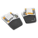 Grifiti Fat Wrist Pad Massdrop Ergodox 2 Piece Set About 6.5 x 4.2 x 0.75 Inch Mirror Image Wrist Rests for Ergodox and Infinity Keyboard Sets Smooth Skiin Black Nylon