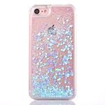 iPhone 6/ iPhone 6S Case [With Tempered Glass Screen Protector],Mo-Beauty Flowing Liquid Floating Bling Shiny Sparkle Glitter Clear Plastic Hard Case Cover For Apple iPhone 6/6S 4.7 Inches (Blue)