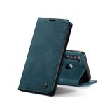 Chocoyi Leather Flip Wallet Phone Case Cover for Xiaomi Redmi Note 8, Magnetic Closure Case Cover with Stand function and Card Slots.-Blue