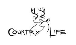 CCI Country Life Decal Vinyl Sticker|Cars Trucks Vans Walls Laptop| Black |7.5 x 3.75 in|CCI990