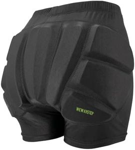 Kids Butt & Hip Padded Shorts for Skating,Youth Hip Protection Pads Figure Skating Shorts Crash Butt Pads for Tailbone & Butt (Black, X-Small)