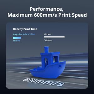 ANYCUBIC Kobra 3 Max 3D Printer – Large Build Volume, High Precision