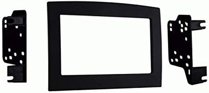 Carxtc Double Din Install Car Stereo Dash Kit for a Aftermarket Radio Fits 2006-2009 Dodge Ram Pickup 2500, 3500 Trim Bezel is Painted Matte Black Non Navigation Replacement