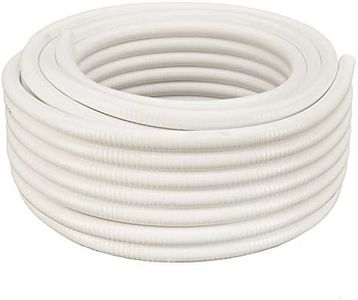 White Schedule 40 Flexible PVC Pipe, Hose, Tubing for Pools, Spas and Water Gardens (1" Dia x 10 ft)