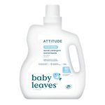 ATTITUDE Baby Laundry Detergent Liquid, Made in Canada, EWG Verified, Safe for Baby Clothes, Infant and Newborn, Naturally Derived, HE Compatible, Soothing Chamomile, 80 Loads, 2 L (AMAZON EXCLUSIVE)