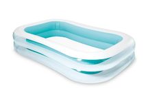 Intex Swim Center Family Inflatable Pool, 103" X 69" X 22", for Ages 6+