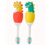 FunBlast Kids Toothbrush – Animal Design Soft Tooth Brush, Extra Microfiber Soft Bristles Toothbrush for 3-6 Years old Children, Manual Toothbrush for Kids, (Pack of 2 Random Colour)