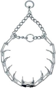ChampWei Adjustable Dog Ｎo Pull Ｃollar for Small Medium Large Dogs (Silver, L)