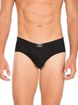 Jockey Men's Cotton Briefs (Pack of 3) (8035-0305-BLACK_Black_X-Large_Black_XL)