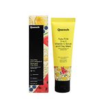 Quench Vitamin C 2-in-1 Scrub and Clay Mask | Korean Face Mask with for Glowing Skin | Exfoliates & Brightens | Lightens Dark Spots & Refines Skin Texture | Made in Korea (50ml)