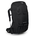 Osprey Farpoint Trek 55 Men's Travel and Backpacking Backpack, Black, O/S, Farpoint Trek 55 Travel and Backpacking Backpack