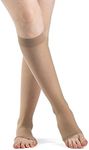 SIGVARIS Women's EVERSHEER 780 Open Toe Calf Compression Socks 15-20mmHg