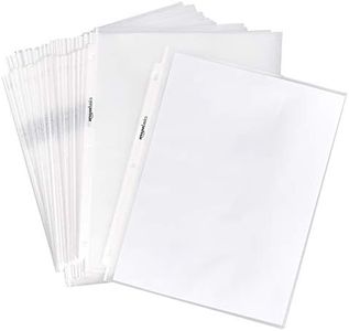 Amazon Basics Sheet Protector - Heavy Duty, Non-Glare, 100-Pack