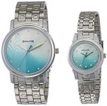 Sonata Quartz Analog Silver Dial Metal Strap Watch for Couple-NS10138925SM01P