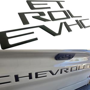 Tailgate Insert Letters Compatible with Chevy Colorado 2021 2022 Pickup Truck, 3D Raised Emblems Badge with Strong Adhesive Matte Black, Kit for Pickup Tailgate Upgrade