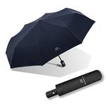 Maibar UV Umbrella Women Sun Proof UPF 50, Folding Umbrellas Travel Parasol for Lady (Black)