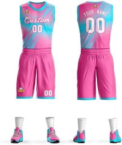 Custom Basketball Jerseys Uniform with Team Name Number, Personalized Jerseys for Men/Women/Youth