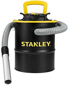 Stanley Ash Vacuum Cleaner, Portable 4 Gallon Capacity Ash Vac Canister, Powerful 4 Peak HP Horsepower Motor, Ideal for Pellet Stoves, BBQ Grills, Wood Stoves, Fireplaces, Fire Pits, SL-18184