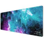 Mydours Extended Gaming Mouse Pad, 120x40cm XXL Large Computer Desk Mat, Non-Slip Rubber Base Stitched Edges Keyboard Mouse Mat for Game Office Work Home