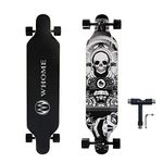 WHOME Longboard - 41 Inch Long Boards for Adults/Teenagers Girls/Kids Beginner/Pro Hybrid Freestyle Carving Cruising Longboards Skateboard with T-Tool