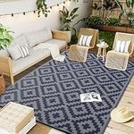 OLANLY Waterproof Outdoor Rug 6x9 f