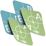 4pcs Laser Target Plate Card, Washable 100+ Times Use, Stick to Any Surface, Wall, Concrete, Wood, Glass...