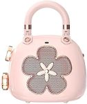 DOSS Candy 2-in-1 Mini Bluetooth Speaker & Cute Bag Charm with Loud Sound - A Perfect Fusion of Impressive Sound and Fashion Charm, Crafted to Surprise Women, Girlfriend, Wife, BFF, Teens-Light Pink