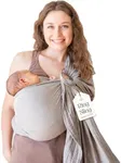 Baby Sling and Ring Sling 100% Cotton Muslin Infant Carrier, Front and Chest Newborn Carrier Wrap, Toddler Carrier – Grey