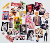 Chainsaw Man Sticker 25pcs Anime Merch Pack. Perfect for Laptop, Car, Water Bottle, Travel Case, Guitar, Luggage, Motorbikes (Hd Colors, Easy Removal, Vinyl, Self-Adhesive)