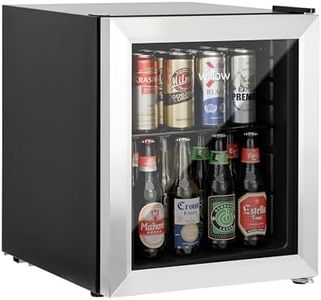 Willow WBC48SS 48L Table Top Beverage Cooler with Triple Glazed Glass Door, Adjustable Thermostat, 2 Years Warranty – Stainless Steel