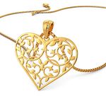 Joyalukkas 22k (916) Yellow Gold and Pendant for Girls