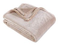 Berkshire Serasoft Plus Plush Polyester Blanket, Linen King