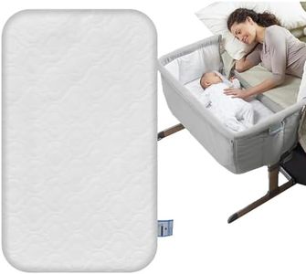 Brillars Baby Crib Mattress Fits/Compatible to Next to Me Cot Bed Replacement - Bedside Toddler Infant Bed Foam Mattress - Hypoallergenic & Removable Cover (83 x 50 x 5cm)