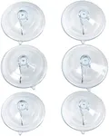 BEADNOVA Suction Cup Hooks 2.5 Inches Suction Cups with Hooks Suction Cup Hook for Window Glass Wall (6 Packs)