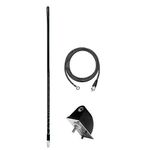 Firestik LG3-M2B 3' No Ground Plane Tuneable Tip CB Radio Antenna Kit (Black)