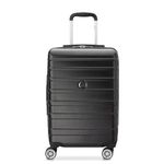 Delsey Paris Polycarbonate (PC) Margot 78 Cm Large Check-in Polycarbonate (Pc) Expandable 4 Double Spinner Wheels Expandable Black Hard-Sided Trolley Bag, Suitcase, Luggage