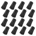 HQdeal 16 Pack/8 Pair Walking Pole Rubber Tips, Trekking Pole Tip Protectors, Replacement Rubber Alpenstock Head Cover for Hiking Stick Walking Trekking Poles