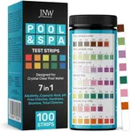 JNW 7-in-1 Pool Test Strips, 100 Qu