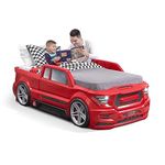 Step2 Turbocharged Twin Truck Kids Bed, Red