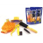 Amazingdeal365 6 pcs Bicycle cleaning Tool kits Chain Cleaner+tire Brushes+Bike Cleaning gloves(Fit for All Bike)