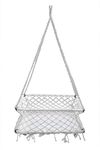 Patiofy New Born Baby Cradle Hanging Crib Hammock Swing Sleep Bed for Outdoor Indoor Use- 0 to 2 Years (White)