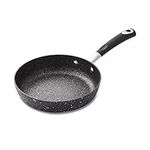 Tower T900112 Precision 20cm Non-Stick Forged Aluminium Frying Pan Diamond Coating, Soft Grip Handle, Black