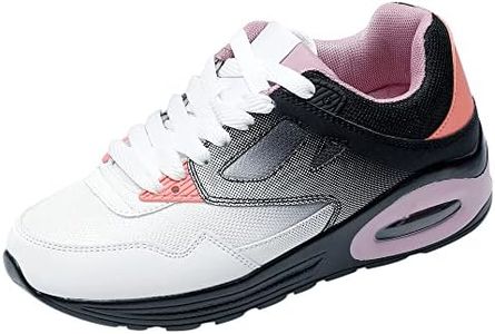 JOMIX Scarpe da Ginnastica Donna Sneakers Casual Sportive Corsa Leggero Fitness Running Camminata Cuscino Air Respitabile SD138-24 (Bianco Viola, 38)