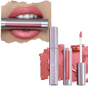 Runway Rogue Pearl Glam Long Wear Shimmer Liquid Lipstick, Metallic Coral-Pink Lipstick with Silver and Gold Shimmer, ‘Starlet’