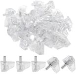 Biaungdo Clear Shelf Support Pegs, 30 Pcs 3mm Plastic Shelf Pins Small Cabinet Shelf Pegs Shelf Holder Pins Bracket Replacement Pegs Cabinet Shelf Clips for Kitchen Furniture Book Shelves Cupboard