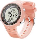 Women Girls Sports Swimming Diving Wristwatch 10 ATM Waterproof with Functions of Alarm Clock, Chronograph, Stopwatch, Timer, Countdown, Dual Time, 12 and 24 Hour Format Switchable, Silicone Band