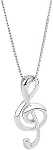 Hmzidz Collana con Pendente Nota Musicale,Choker Collana Argento 925,Collana con Ciondolo con Amanti Musicali,Collana Personalizzata Girocollo Donna,Elegante Regalo per Migliori Amiche y Mamma