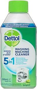 Dettol 5-in-1 Odor Eliminator Washing Machine Cleaner, Original, 250 ml