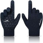 Achiou Winter Gloves for Men Women, Touch Screen Texting Warm Gloves with Thermal Soft Knit Lining,Elastic Cuff